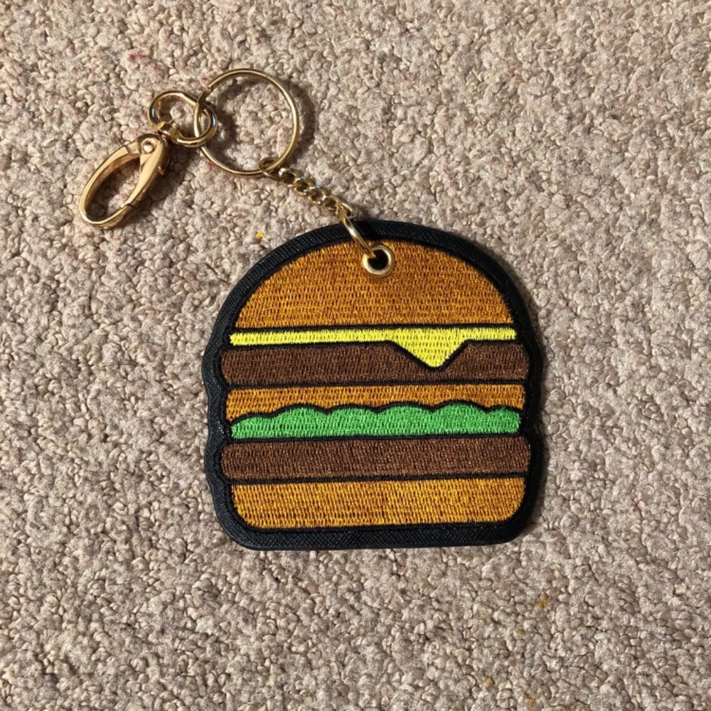 Burger Keychain